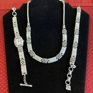 Brighton TRIBECA Necklace Watch Bracelet Set
